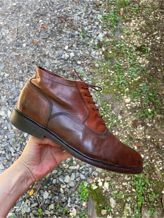 Frye Brown Leather Vintage Chukka Ankle Boots Size 9.5 D main image 7
